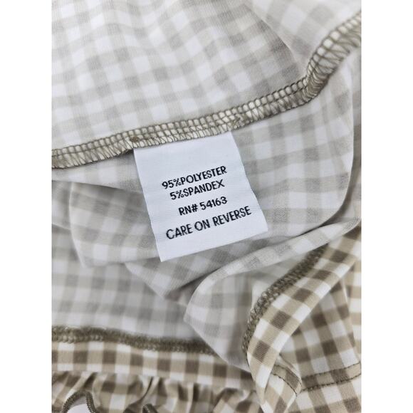 Tommy Hilfiger
Khaki Gingham Tie Neck Blouse - Picture 5 of 5